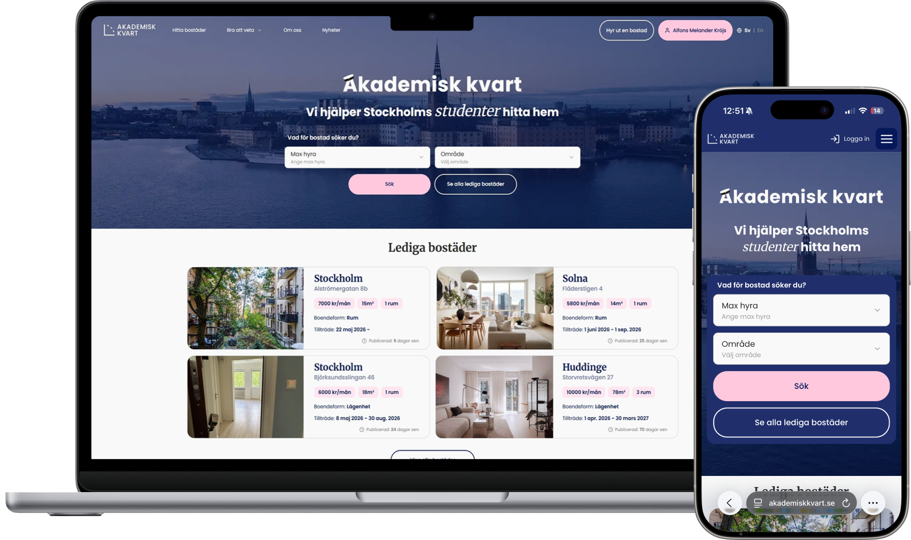 Akademisk Kvart mockup