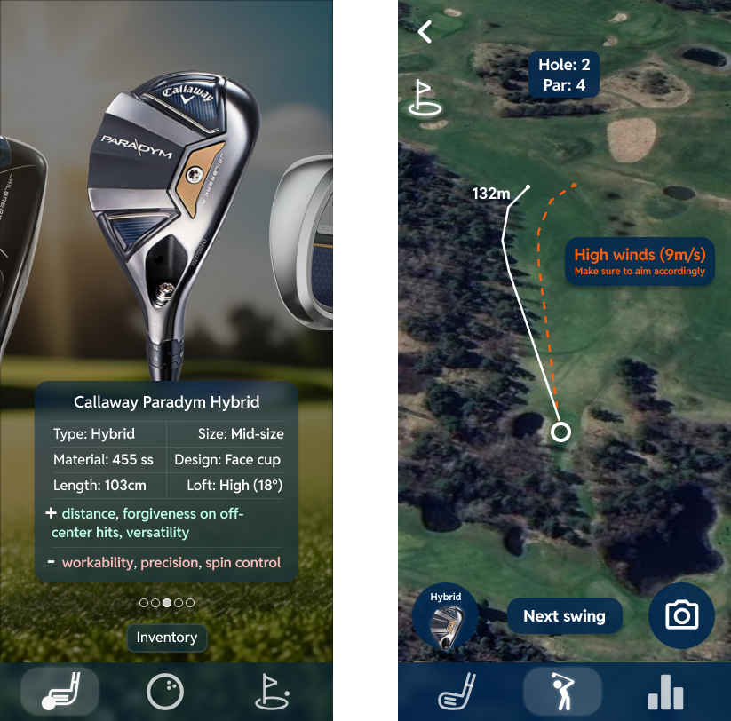 GolfGo final visual direction
