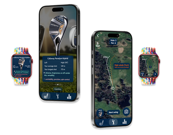 GolfGo app mockup